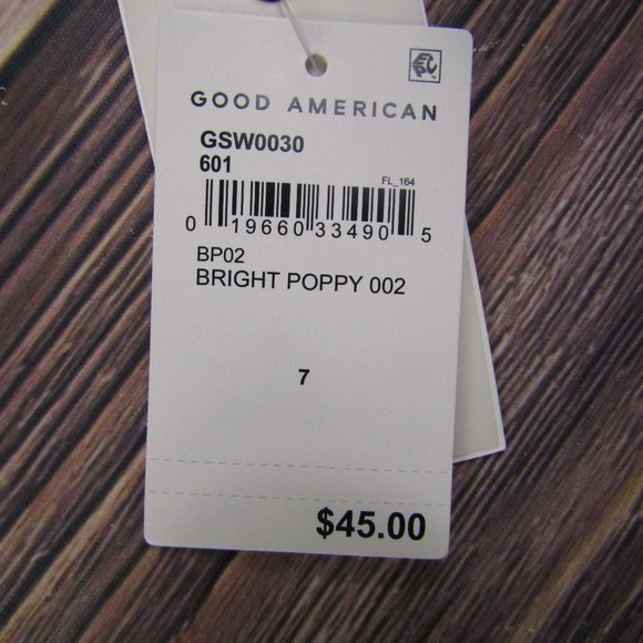 Good American NEW 4XL Size 7 Red Sexy Boost Bikini Top Swim Strappy - Picture 3 of 4